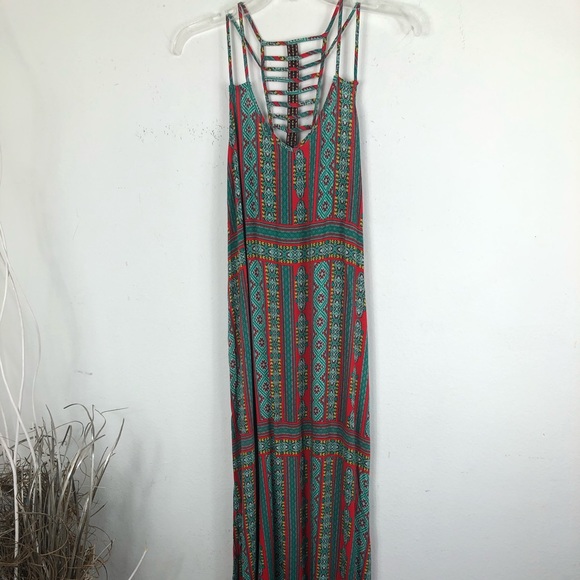 Kandy Kiss Dresses & Skirts - KANDY KISS BOHO MULTICOLOR SPAGHETTI STRAPS DRESS